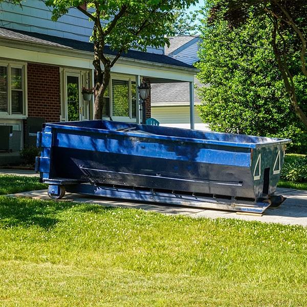 the waste in a residential dumpster is taken to a landfill or recycling center for disposal or processing